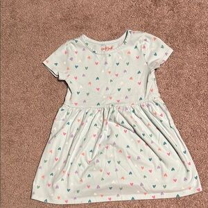 Cat & Jack Kids Heart Print Dress - Multicolor